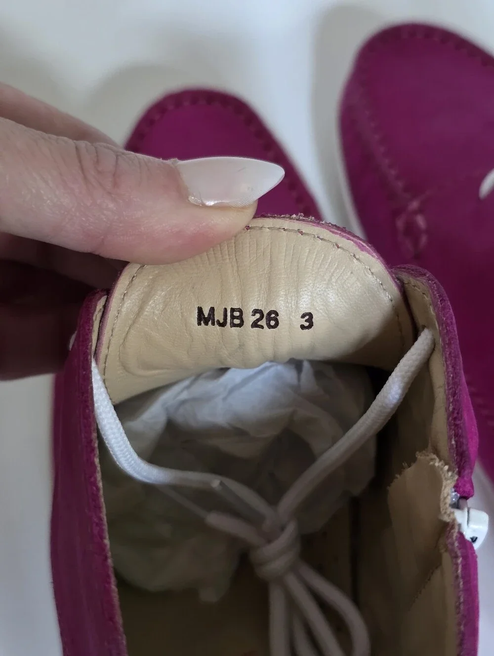 Marc Joseph NY Fuchsia Suede Moccasin Booties Girls Size 3 Youth NEW